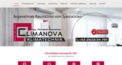 Desktop Screenshot of climanova.at