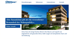 Desktop Screenshot of climanova.ch